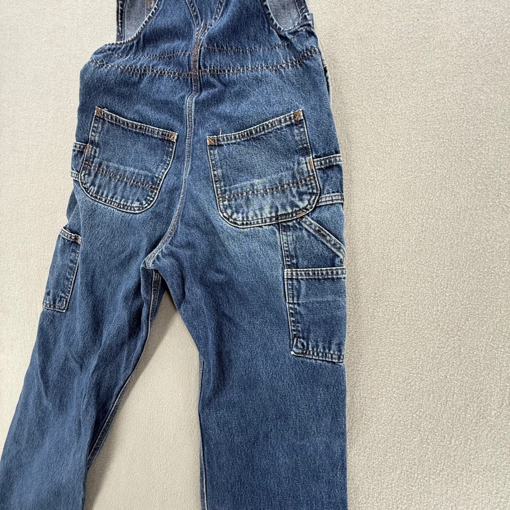 Carhartt Denim Workwear Pockets Bib Overalls Pants Women Small - Picture 7 of 9